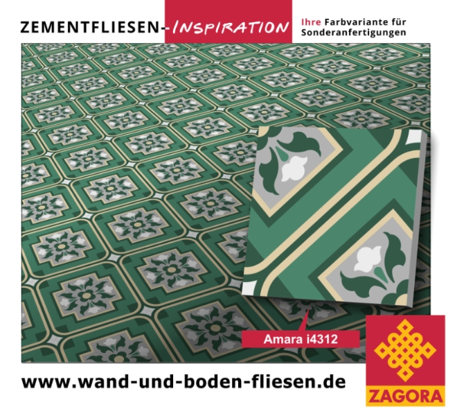 Zementfliesen-Inspiration_Amara i4312_grün-hellgrau-weiß_3d