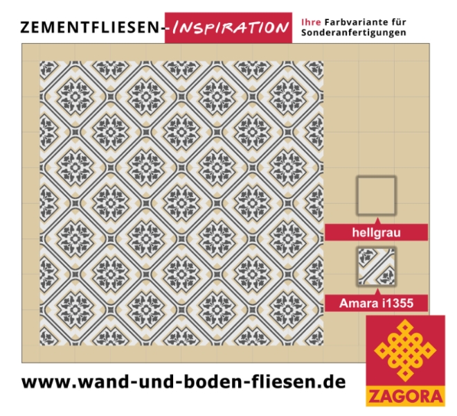 Zementfliesen-Inspiration_Amara i1355_creme-weiß-dunkelgrau-Plan